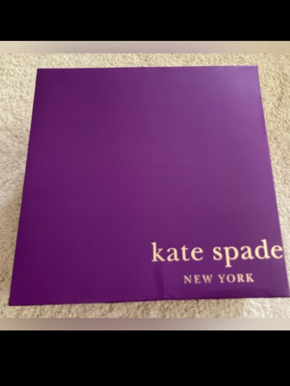 Kate Spade gift box purple/red used gift box